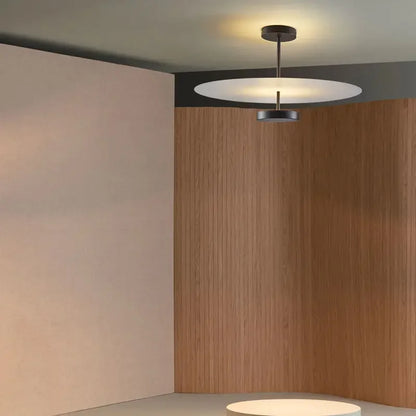 DecorBites™ Black Acrylic Round Chandelier for Home Decor and Indoor Lighting