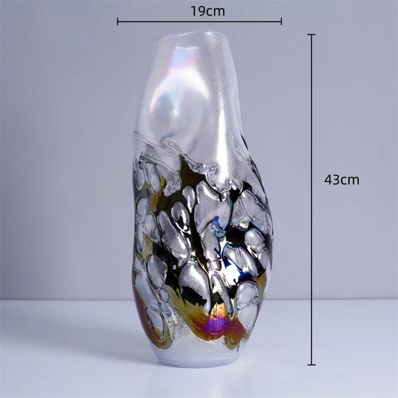 Gradient Glass Floral Vase
