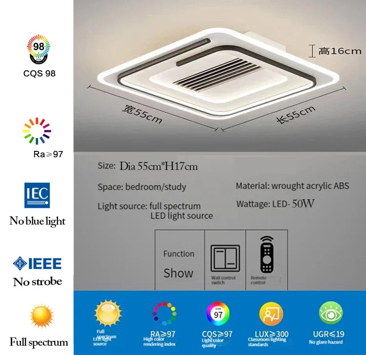 Remote Bladeless Ceiling Fan