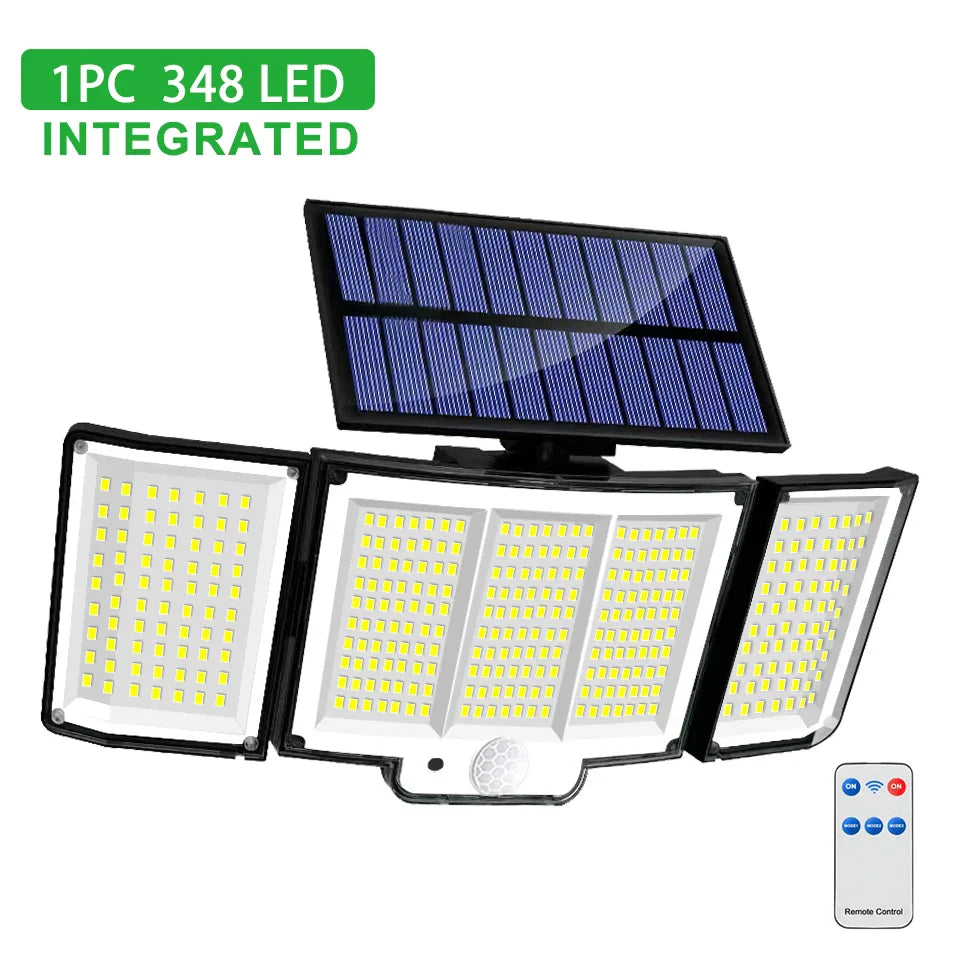 DecorBites™ 348 LED Solar Super Bright Motion Sensor Light with 3 Modes