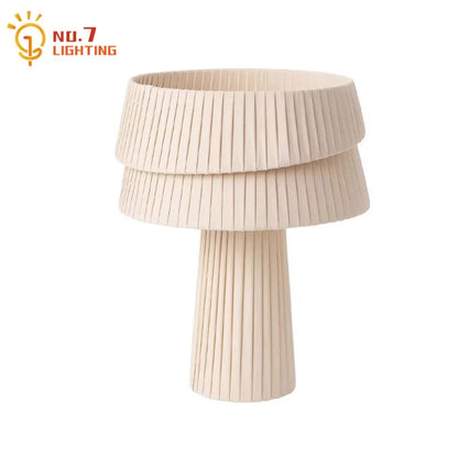 DecorBites™ Cream Wind Mushroom Table Lamp LED E27 Retro Atmosphere Decor for Bedroom, Cafe
