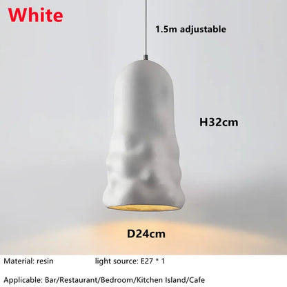 DecorBites™ Creamy Wind Pendant Lamps for Dining Room, Bedroom, Cafe, Bar Table Home Decor