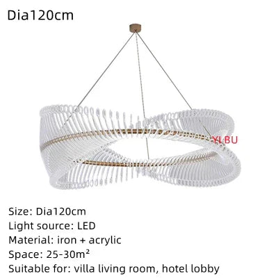 Round LED Ceiling Chandelier