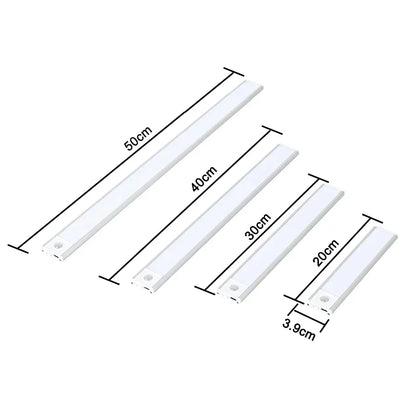 DecorBites™ 50cm Ultra-Thin LED Motion Sensor Cabinet Light for Kitchen, Bedroom, Closet