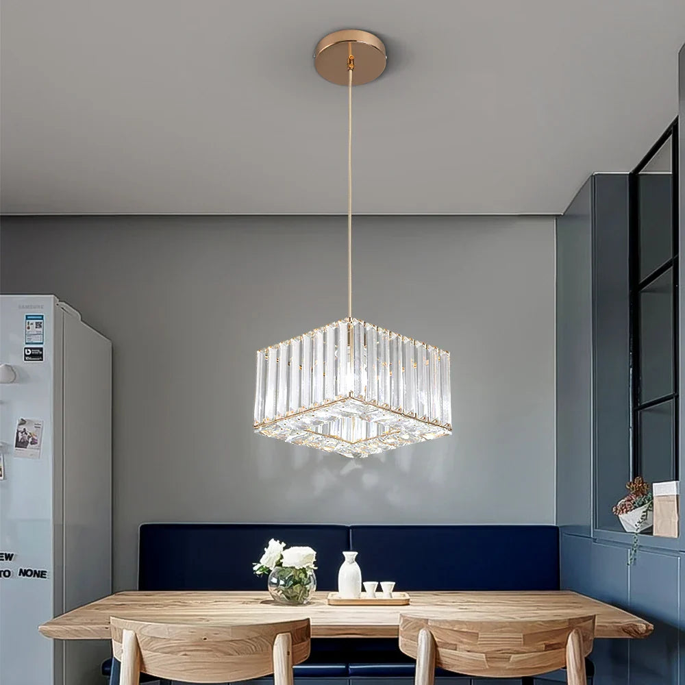 DecorBites™ Crystal LED Pendant Light for Kitchen Dining Living Room