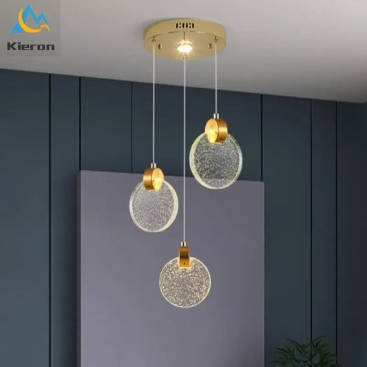 DecorBites™ Crystal LED Chandelier: Modern 5head Highlight for Bedroom, Bar, Study Room Decor