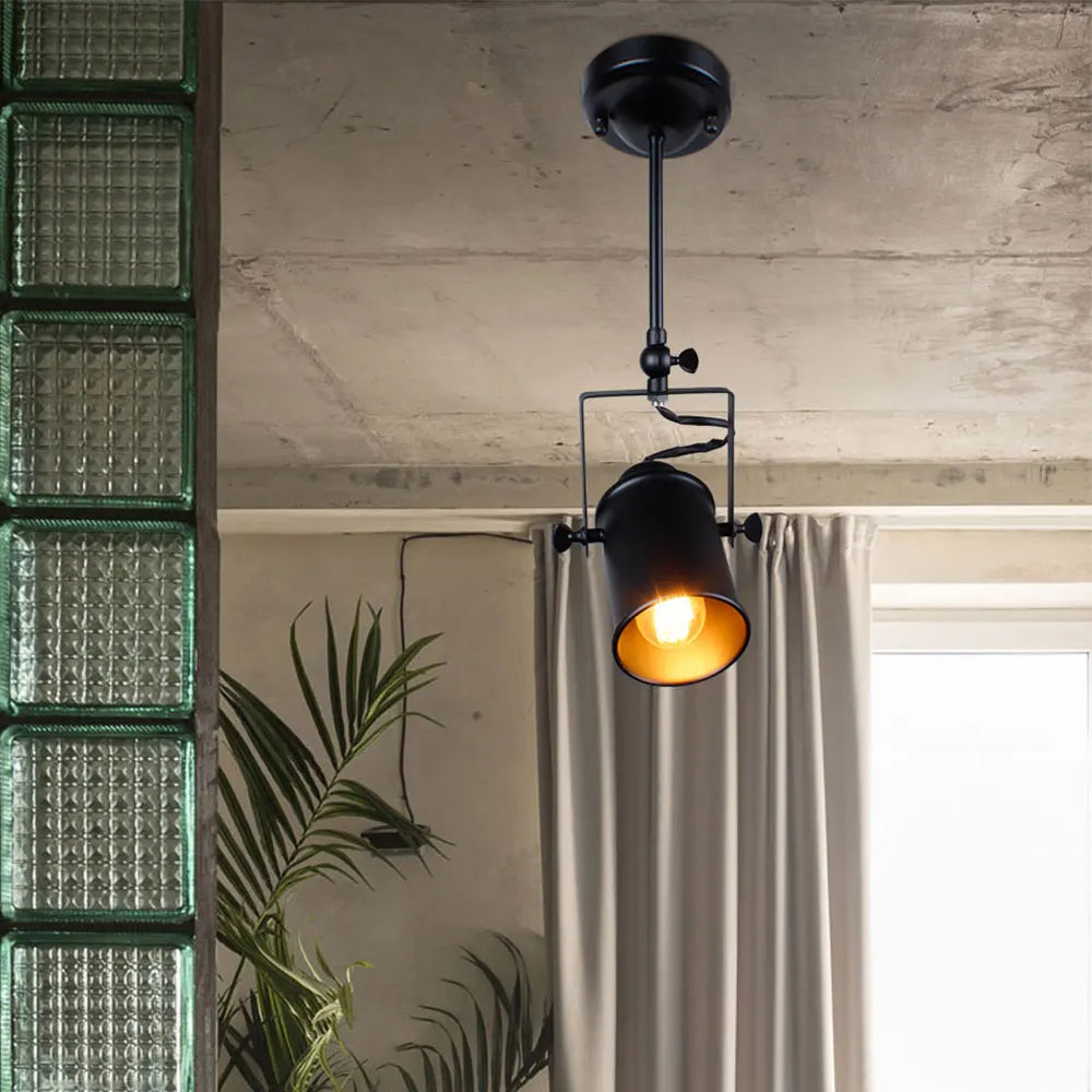 Black Retro Ceiling Lamp