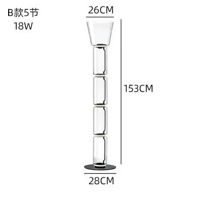 Glass Nordic Floor Lamp