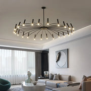 Nordic LED Ceiling Light Gold 24-Head D130cm