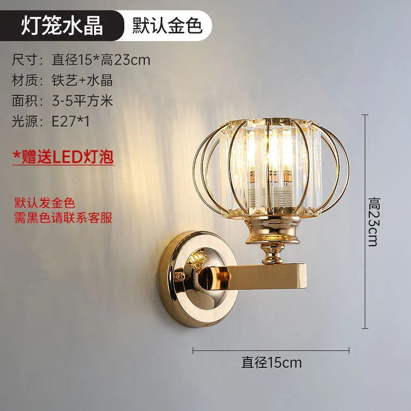 DecorBites™ Crystal LED Wall Lamp for Home Decor - Modern Sconce Light Fixture for Living Room & Bedroom