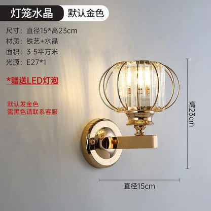 DecorBites™ Crystal LED Wall Lamp for Home Decor - Modern Sconce Light Fixture for Living Room & Bedroom