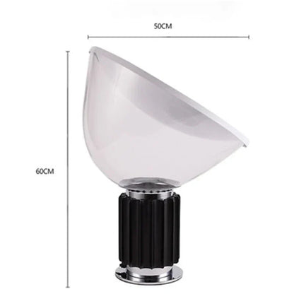 DecorBites™ Glass Radar Shade LED Desk Lamp for Bedroom & Living Room Lighting