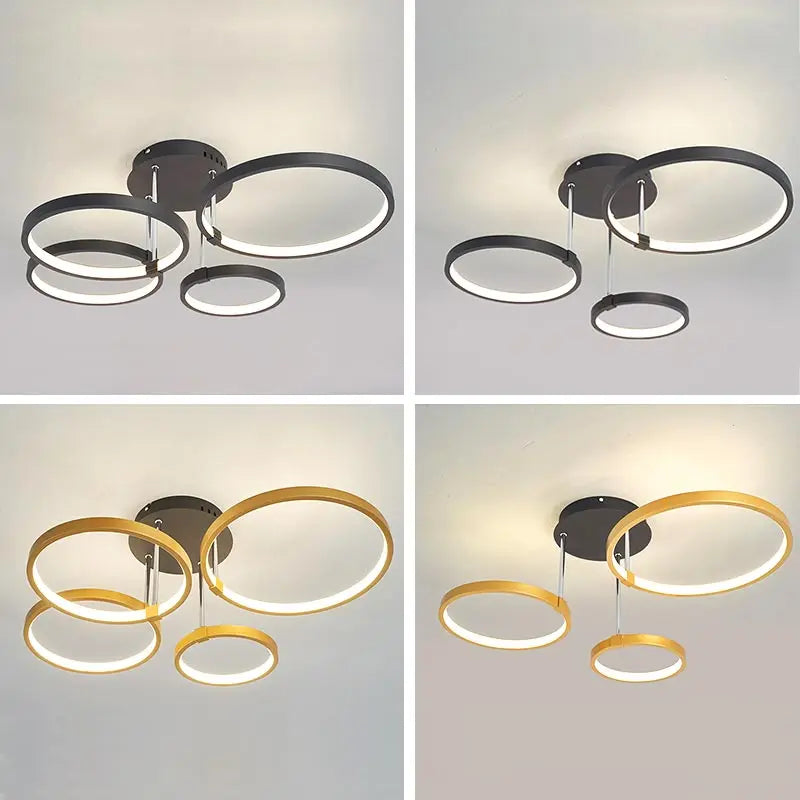 White LED Remote Chandelier