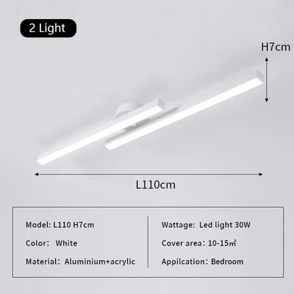 DecorBites™ Linear LED Ceiling Lamp for Living Room Bedroom Lighting Fixtures