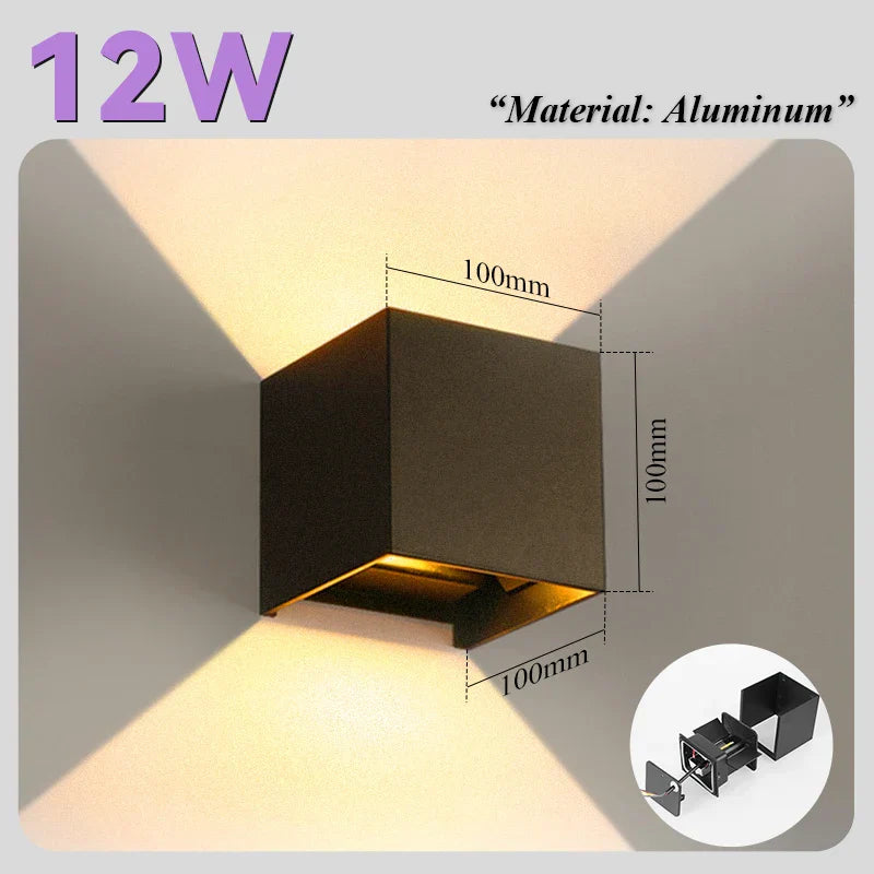 DecorBites™ LED Wall Light for Home Decor and Exterior Lighting