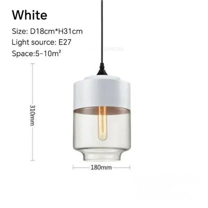 DecorBites™ Glass Wood Chandelier LED Pendant Light Fixture for Living Dining Bedroom