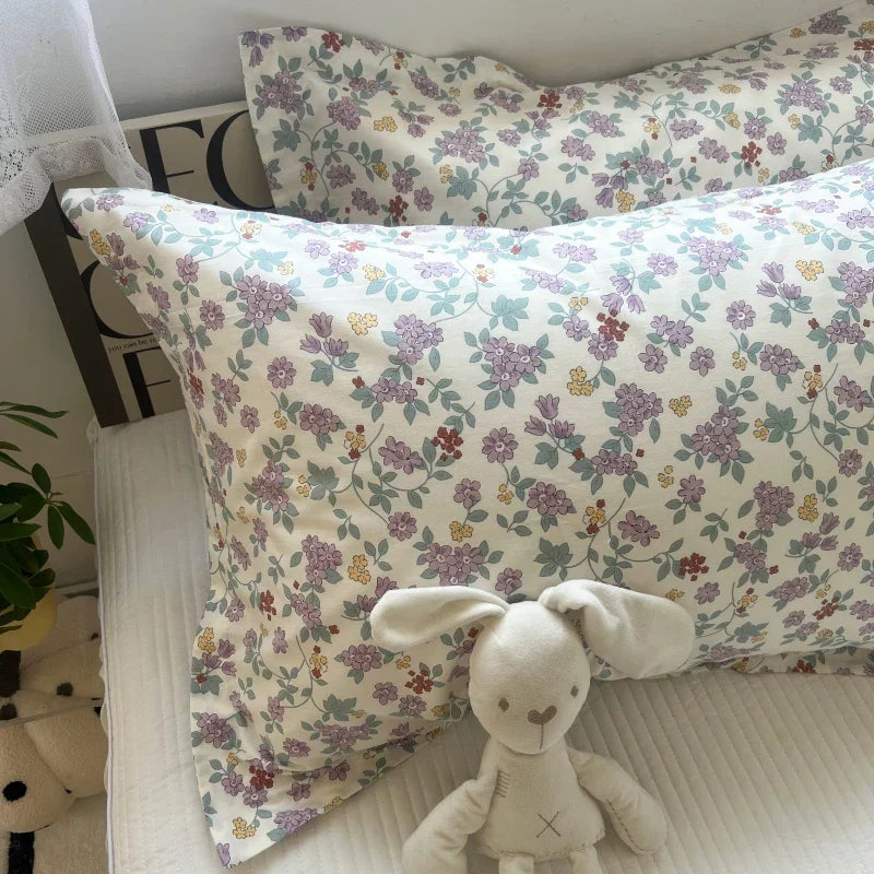 Floral Cotton Pillowcase Set