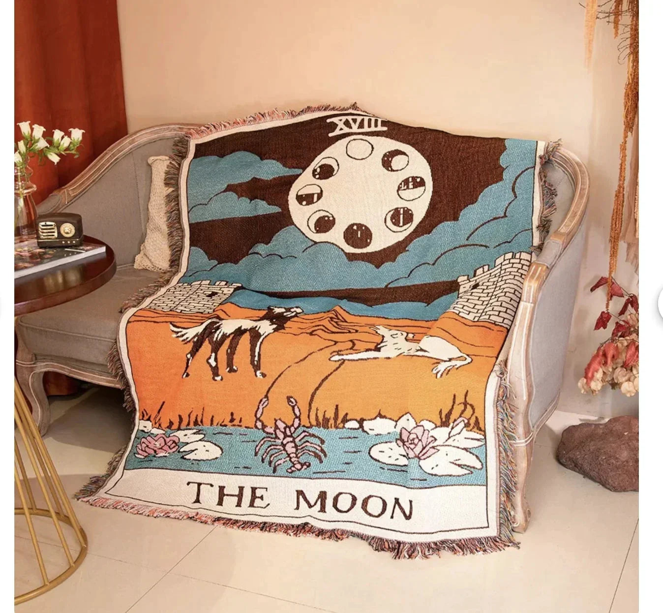 Gothic Cotton Throw Blanket