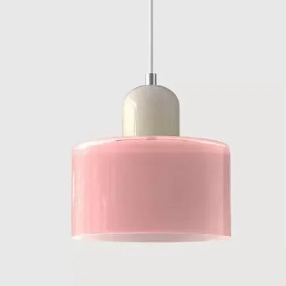 Vintage Stained Glass Mini Pendant Light