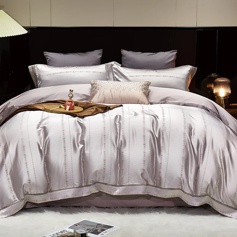 Gold Jacquard Cotton Bedding