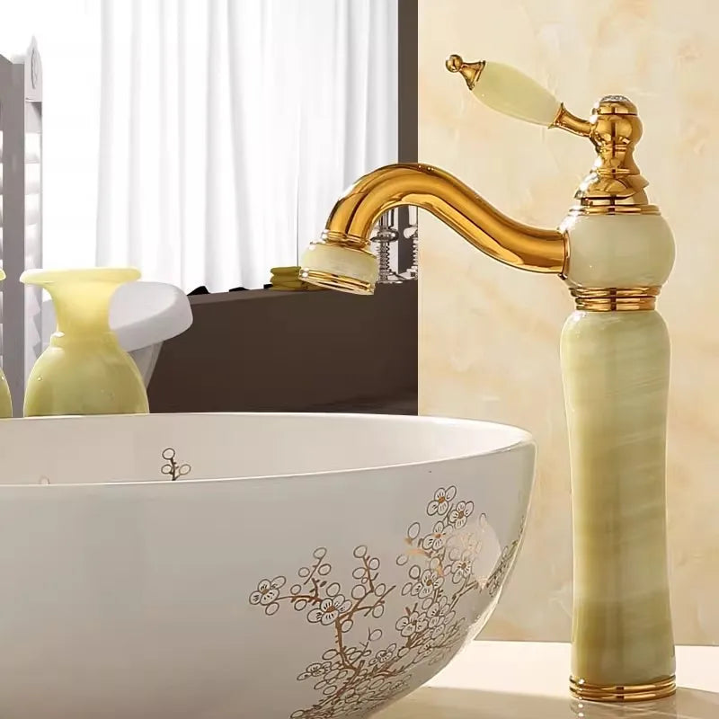 Gold Jade Brass Faucet