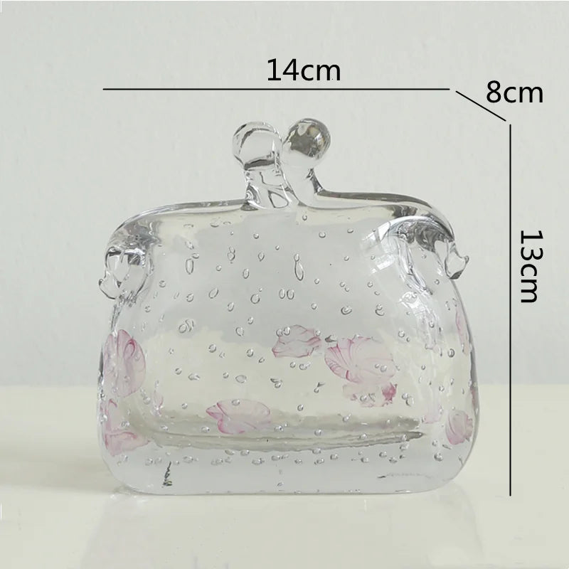 DecorBites™ Clear Glass Vase Hydroponic Terrarium Decor Home Flower Accessories