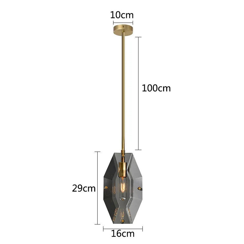 DecorBites™ Crystal Copper Chandelier: Elegant American Design for Living Room, Bedroom, and Study