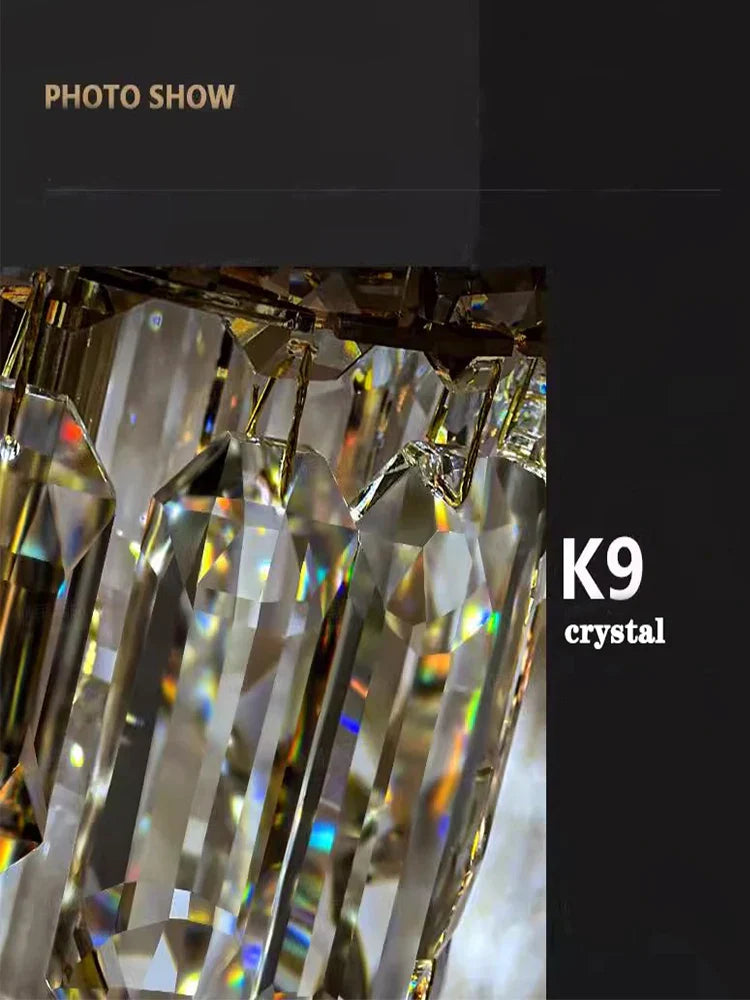 DecorBites™ Crystal Bedhead Pendant Light for Master Bedroom, High-End Restaurant Chandelier