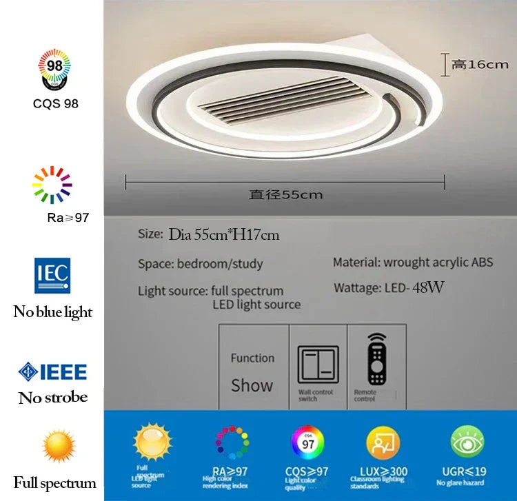 Remote Bladeless Ceiling Fan