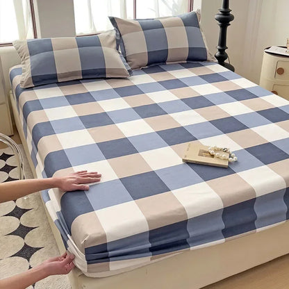 DecorBites™ Japanese Style Thick Fitted Sheet for Queen/King Bed