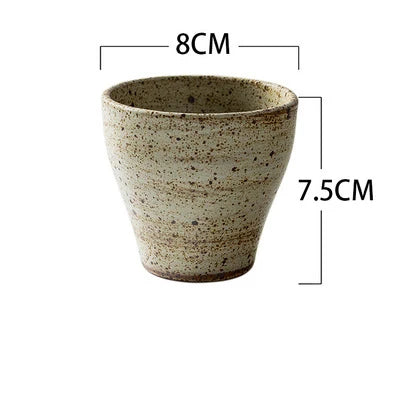 DecorBites™ Japanese Style Handmade Stoneware Dinnerware Set - Round Plates and Bowls