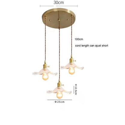 DecorBites™ LED Pendant Light Glass Chandelier