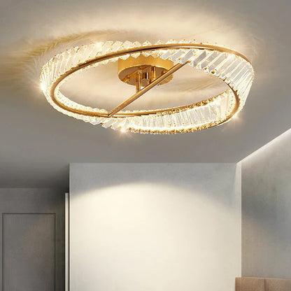 DecorBites™ Crystal Stainless Steel Ceiling Pendant Light for Luxurious Living