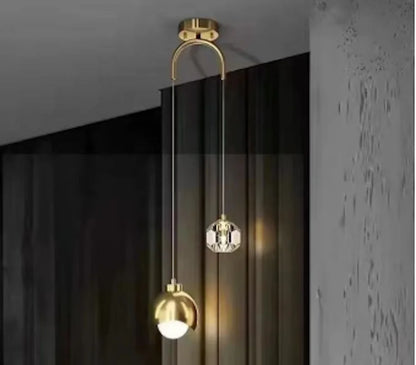 DecorBites™ Glass Ball Pendant Chandelier for Luxury Living Room, Bedroom, Hotel Villa