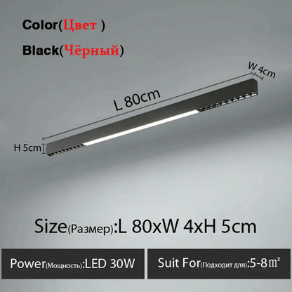 DecorBites™ LED Linear Ceiling Lamp for Living Room, Dining Room, Bedroom - Minimalist Design