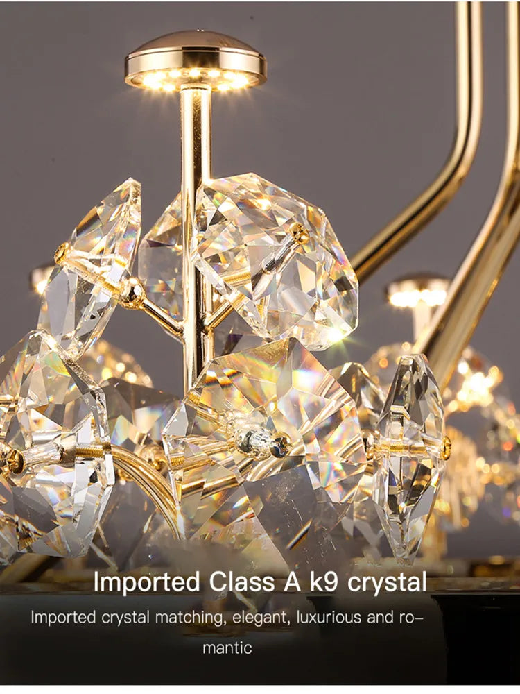 Crystal Ceiling Chandelier D100cm Master Suite