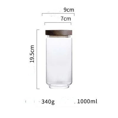 DecorBites™ Glass Hermetic Storage Jars with Airtight Lids