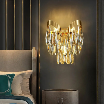 DecorBites™ LED Sunflower Crystal Ceiling Chandelier - Modern Living Dining Room Hanging Light