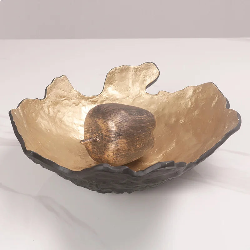 Gold Resin Fruit Tray