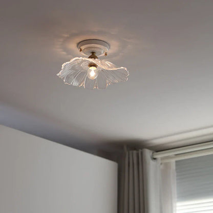 DecorBites™ LED Canopy Ceiling Light Glass Copper Luminaria De Teto