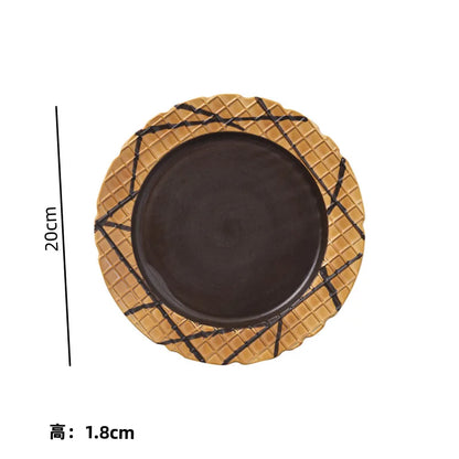 DecorBites™ Creative Biscuit Ceramic Tableware Set for Snacks, Desserts, and Coffee
