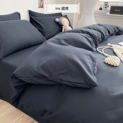 DecorBites™ Comfort King Size Bedding Set: Soft Duvet Cover & Pillowcases, Affordable & Durable