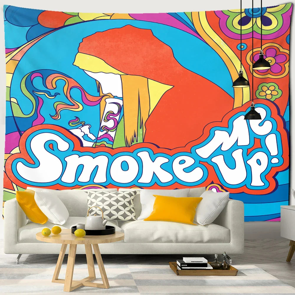 Anime Girl Tapestry Art