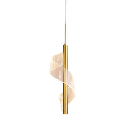 DecorBites™ Acrylic Spiral Pendant Lamp Bedroom Living Room Modern Nordic Drop Hanging Light