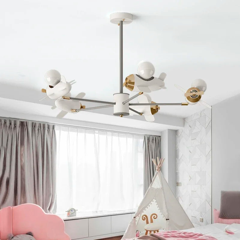 LED Helicopter Chandelier