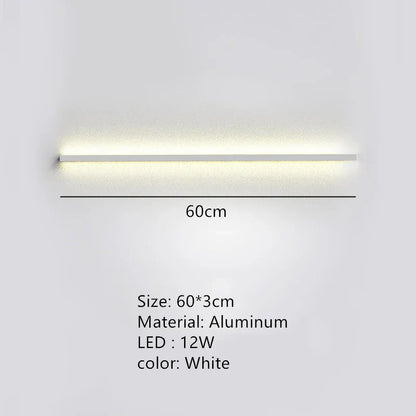 DecorBites™ LED Wall Lights Dimming Switch Black Gold White Metal Sconces Bedroom Aisle Lamp