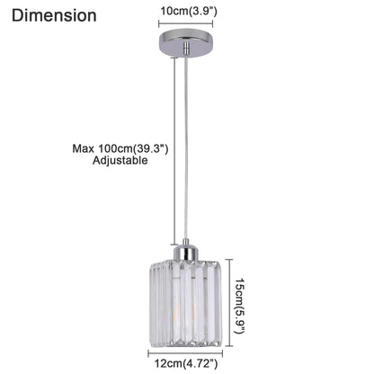 DecorBites™ Crystal Glass Ceiling Chandelier for Bright Home Hotel Decor