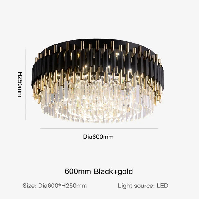 Crystal Round Ceiling Chandelier