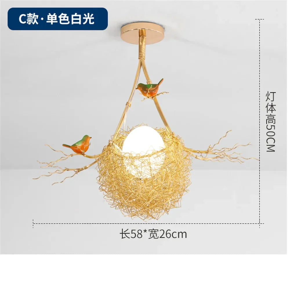 Gold Nest LED Chandelier