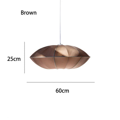 DecorBites™ Danish Pendant Light Minimalist Lantern Ufo Lampshade Rustic Fabric Lamp